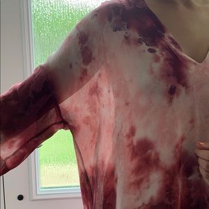 Enza Costa Tie Dye Georgette Kaftan